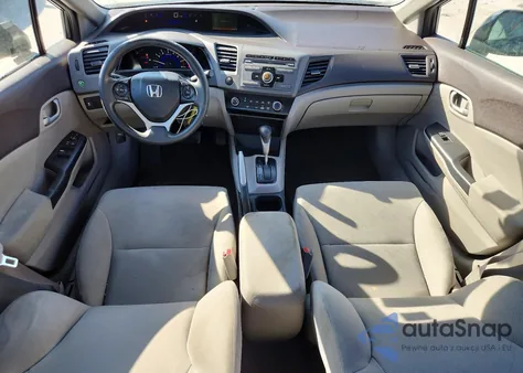 2012 Honda Civic Lx z USA, uszkodzony, nr VIN 2HGFB2F5XCH610542